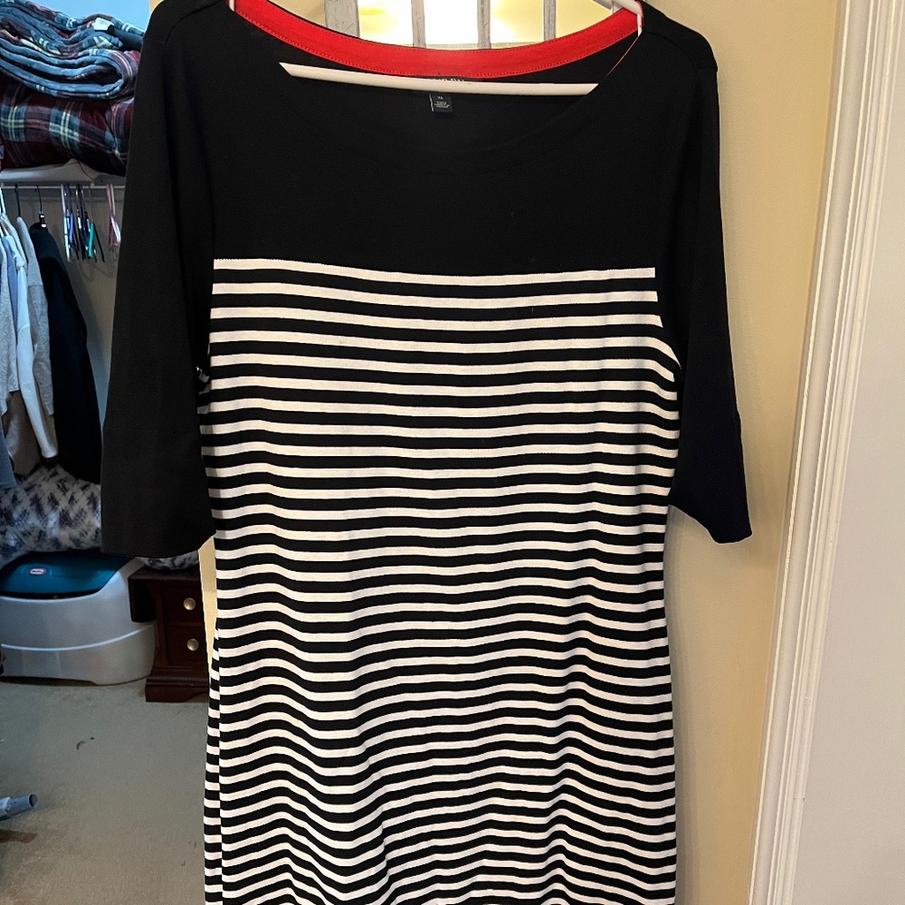 Ralph Lauren Dress Black White XL